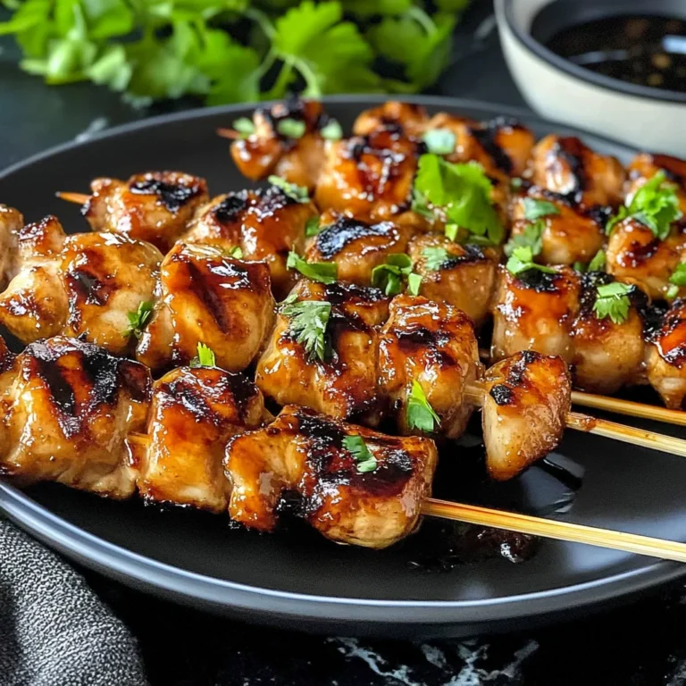 Grilled Chicken Teriyaki Skewers